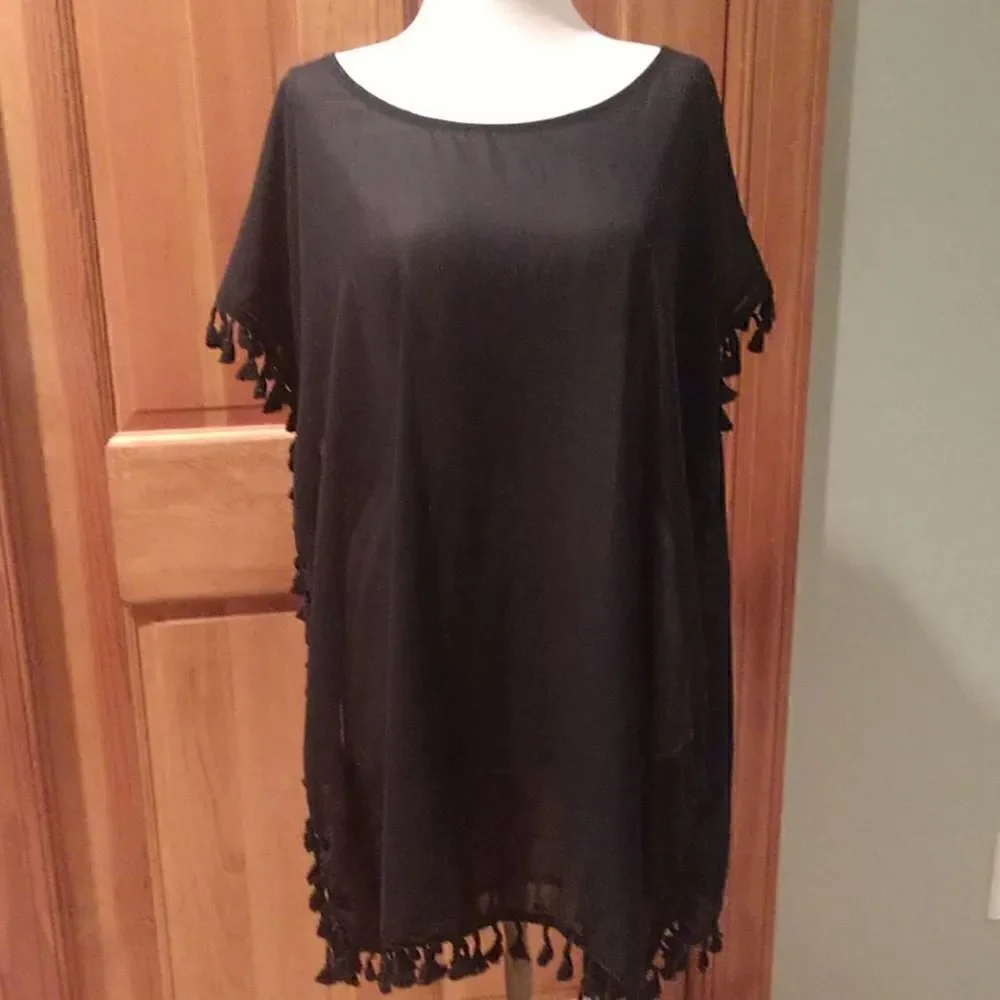 Swim Cover-up Black One Size